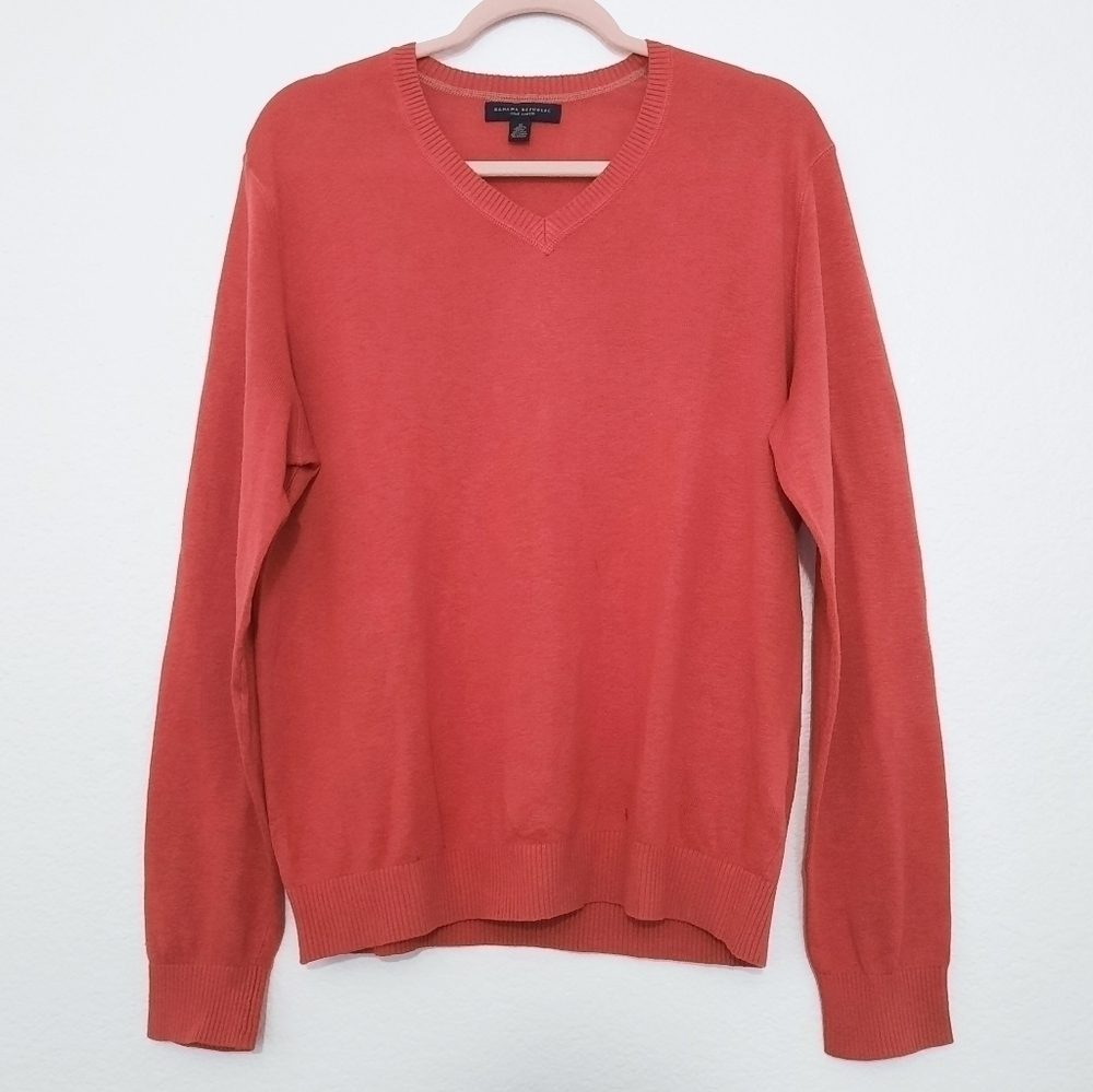 Banana Republic Coral Silk Linen Sweater M